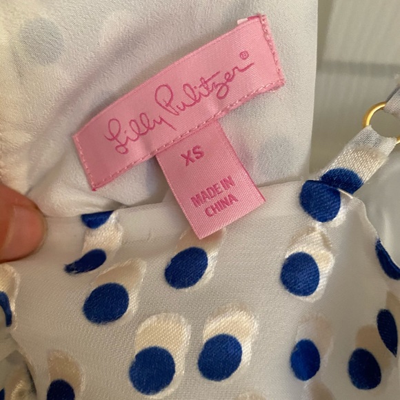 NWT Lilly Pulitzer Madelina Dress Polka Dot XS - Picture 6 of 7